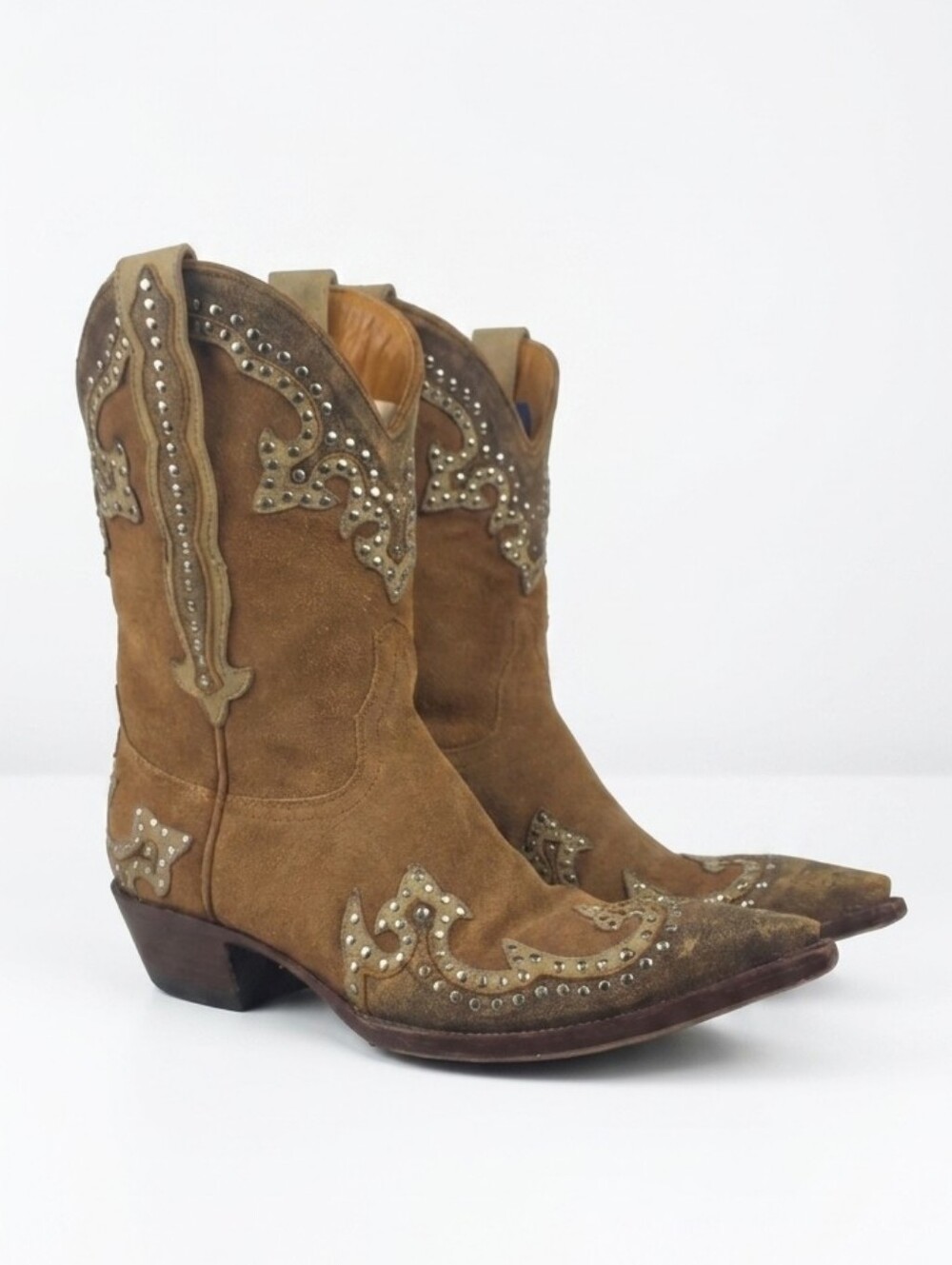 Old Gringo Suede Studded Western‎ Women's Cowgirl Boots Size 7.5